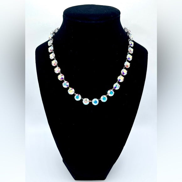 Aurore Borealis Glitz Necklace Touchstone Crystal by Swarovski