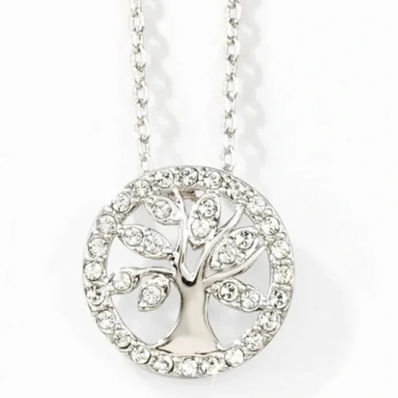 Tree of Life Necklace Touchstone Crystal by Swarovski