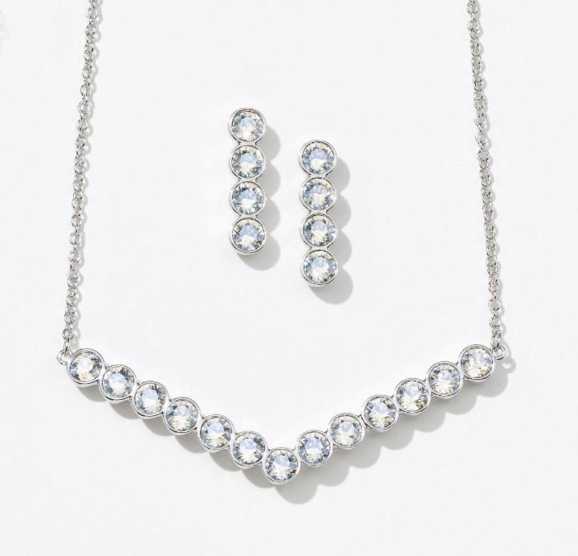 To A Point Necklace & Earrings Set