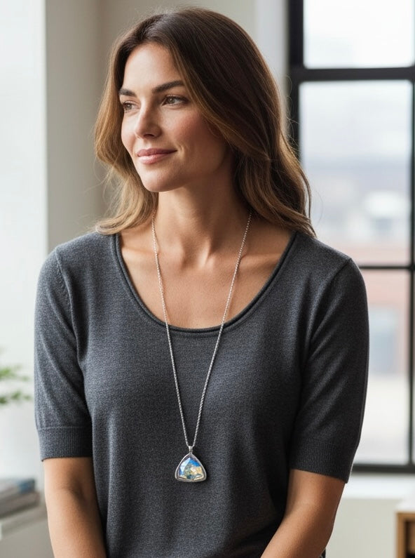 Trilliant Crystal Pendant