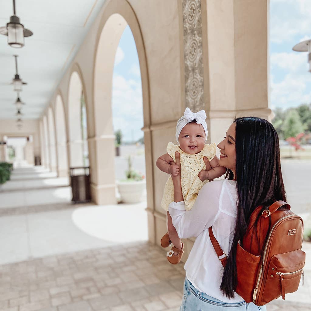 Itzy Ritzy - Cognac Itzy Mini™ Diaper Bag Backpack