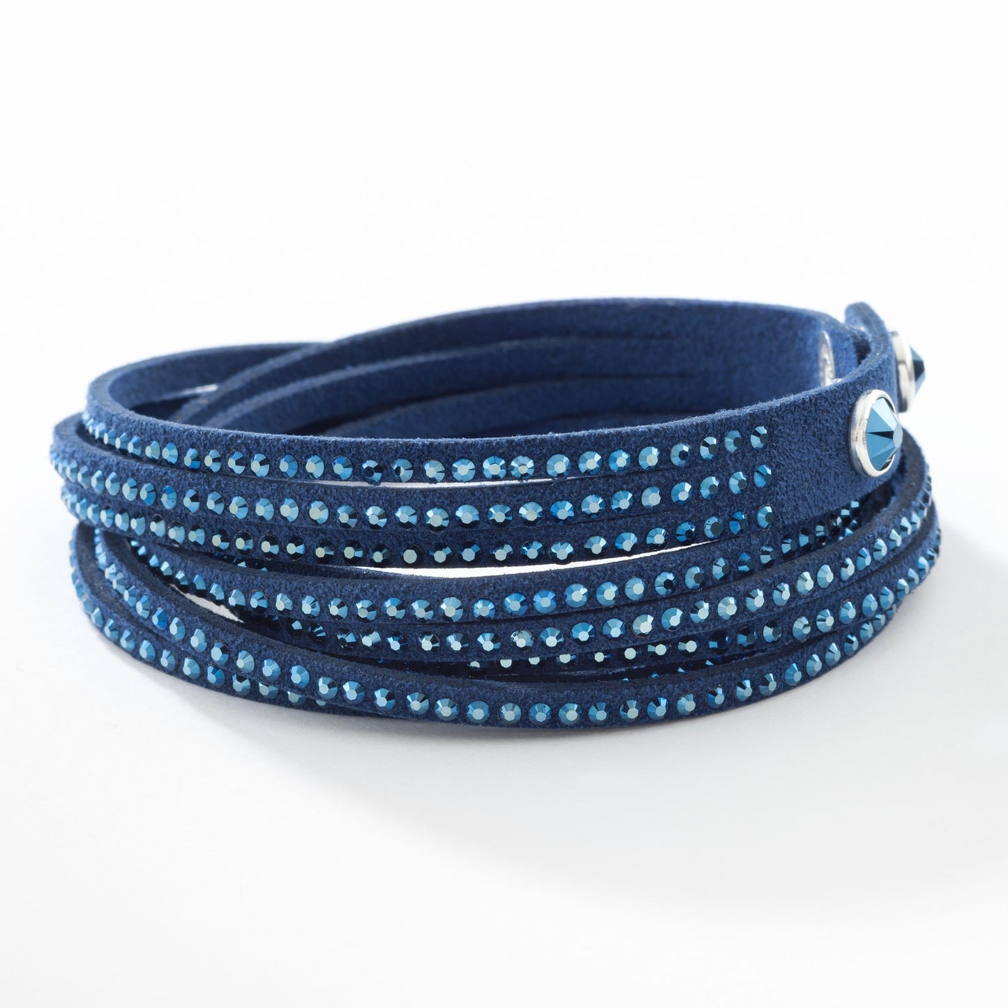 Touchstone Crystal Midnight Blue Wrap Bracelet