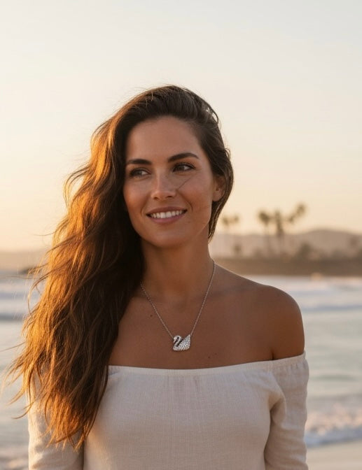 Swarovski Crystal lconic Swan Necklace