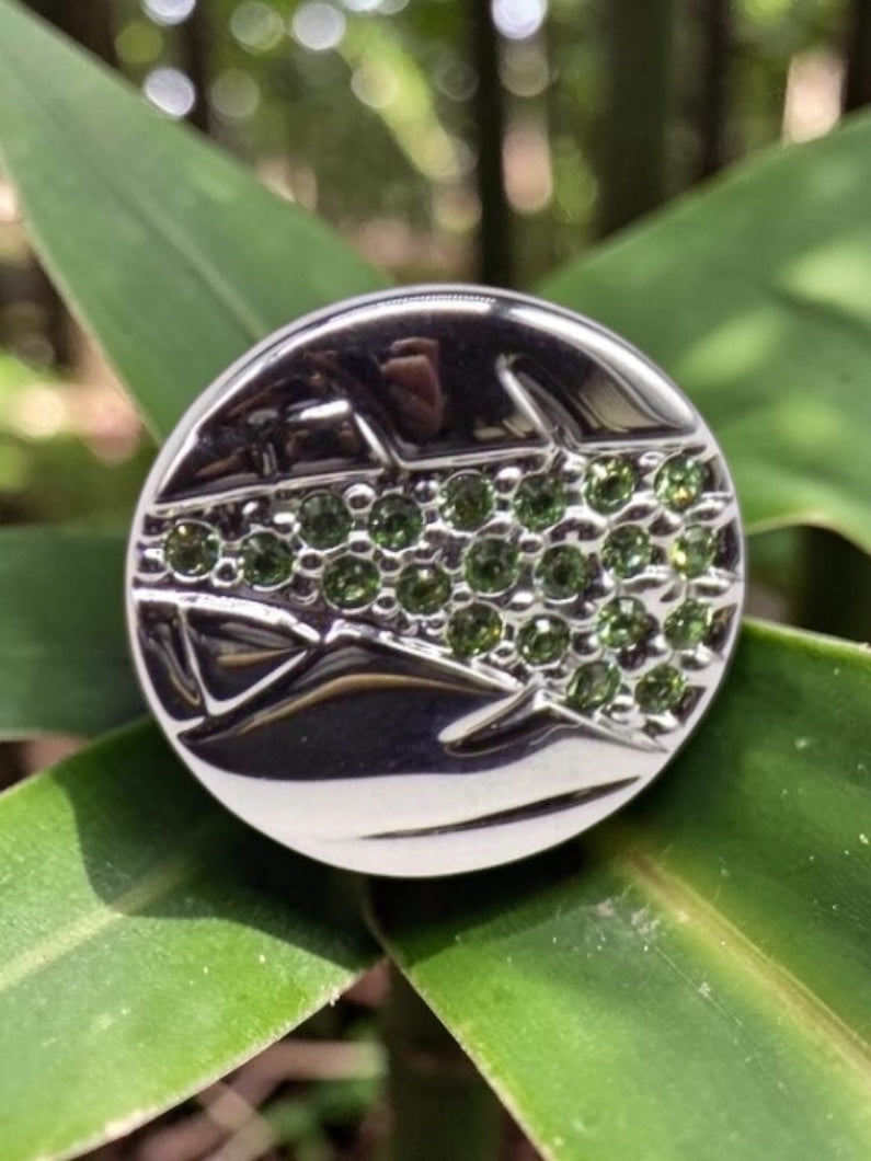 BAMBOO TAC PIN SWAROVSKI CRYSTAL
