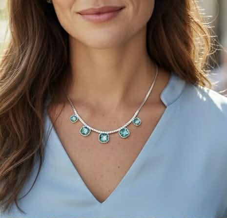 Touchstone Crystal by Swarovski Saltwater Necklace