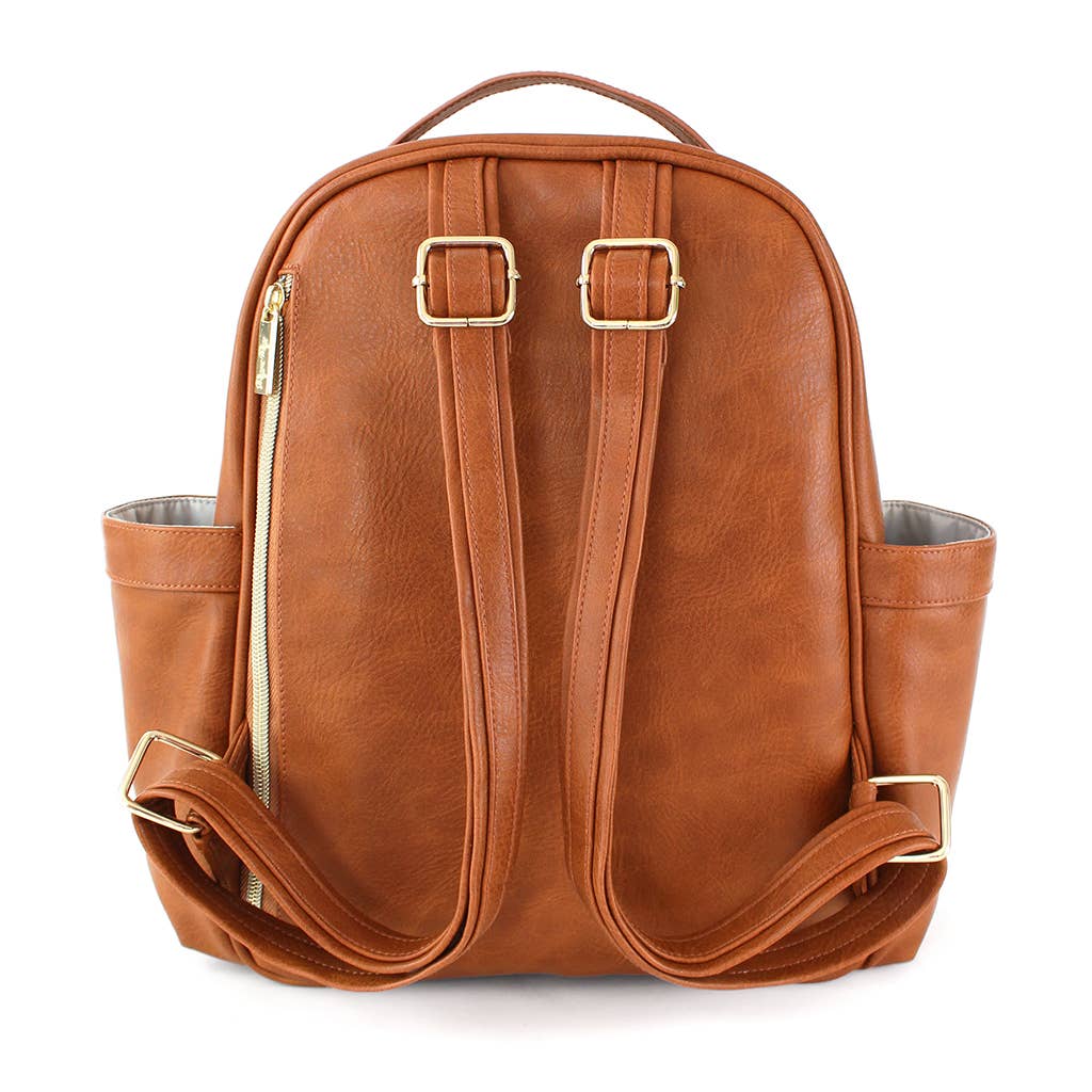 Itzy Ritzy - Cognac Itzy Mini™ Diaper Bag Backpack