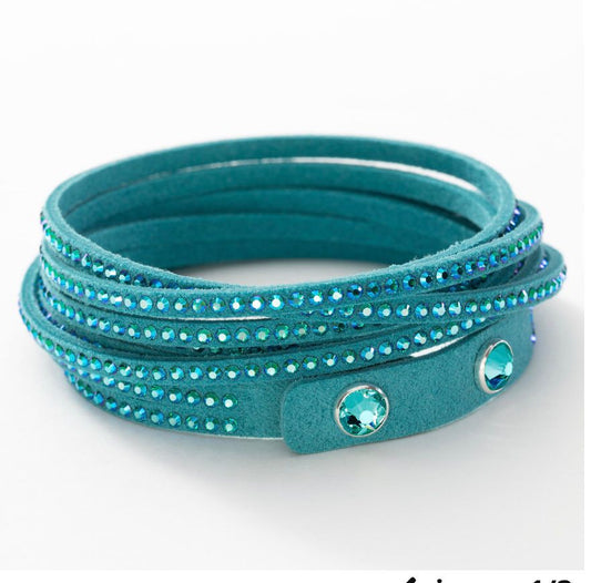 Laguna Wrap Star bracelet by Touchstone Crystal by Swarovski