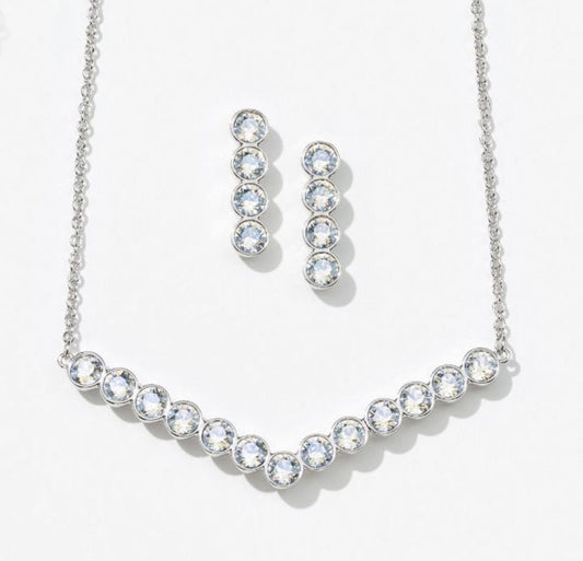 To A Point Necklace & Earrings Set