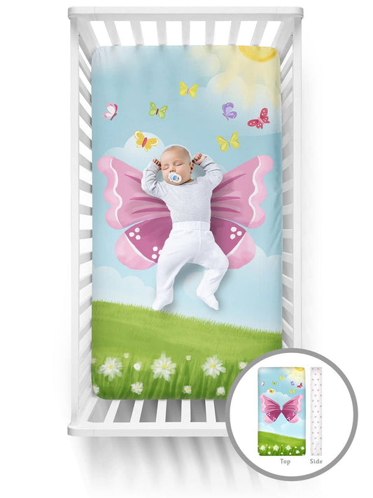 Luvsy - Butterfly Crib Sheets