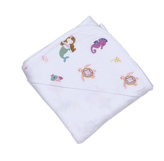 Maison Chic - Pink Sea Life Infant Hooded Towel